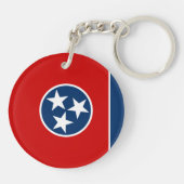 Tennessee Staatsvlag Sleutelhanger (Achterkant)