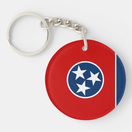 Tennessee Staatsvlag Sleutelhanger (Voorkant)