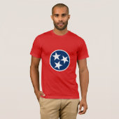 Tennessee Staatsvlag T-shirt (Voorkant volledig)