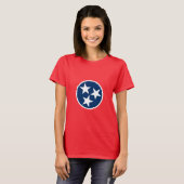 Tennessee Staatsvlag T-shirt (Voorkant volledig)