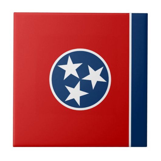 Tennessee Staatsvlag Tegeltje (Voorkant)