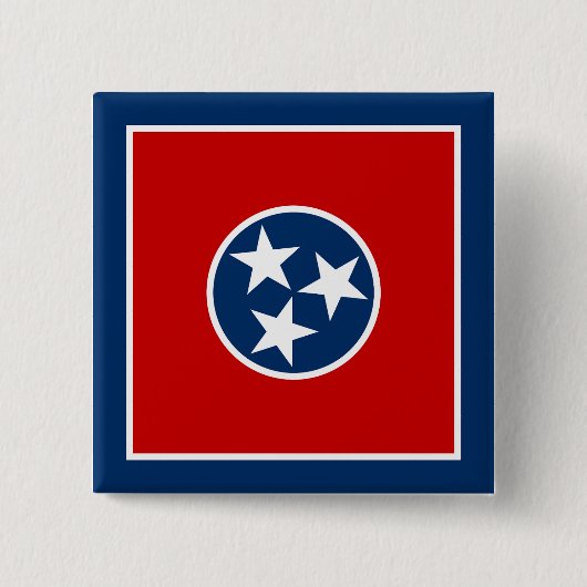 Tennessee Staatsvlag Vierkante Button 5,1 Cm (Voorkant)