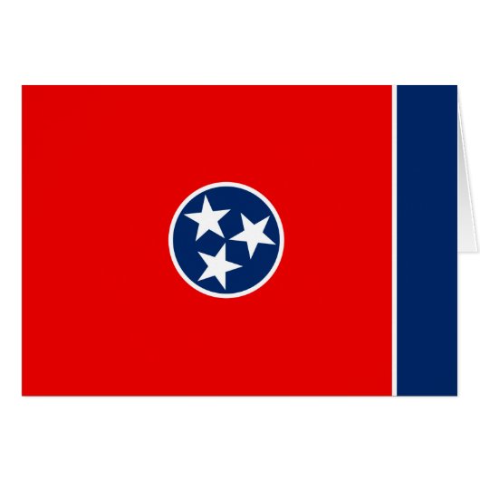 Tennessee Staatsvlagontwerp (Voorkant Horizontaal)