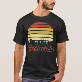 Tennessee Stadssilhouette Kunst Vintage Retro Zons T-shirt