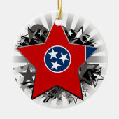 Tennessee Star Keramisch Ornament (Voorkant)