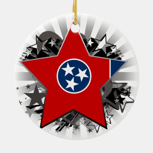 Tennessee Star Keramisch Ornament (Achterkant)