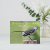 Tennessee State Bird - Northern Mockingbird Briefkaart (Staand voorkant)