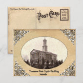Tennessee State Capitol Building Old Briefkaart (Voorkant / Achterkant)