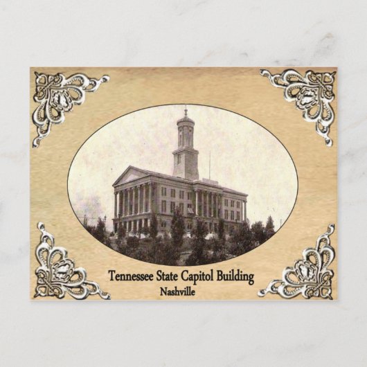 Tennessee State Capitol Building Old Briefkaart (Voorkant)