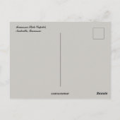 Tennessee State Capitol Nashville Tennessee Briefkaart (Achterkant)