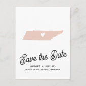 TENNESSEE State Destination Weddenschap IEDERE KLE Aankondigingskaart (Voorkant)