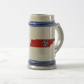Tennessee State Flag and Map Bierpul (Voorkant rechts)