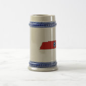 Tennessee State Flag and Map Bierpul (Center)