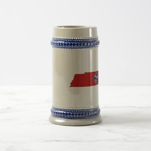 Tennessee State Flag and Map Bierpul (Center)