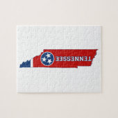 Tennessee State Flag and Map Legpuzzel (Horizontaal)