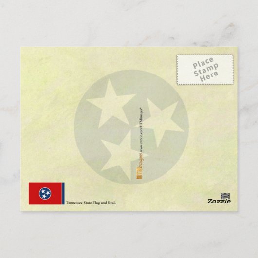 Tennessee State Flag and Seal Briefkaart (Achterkant)