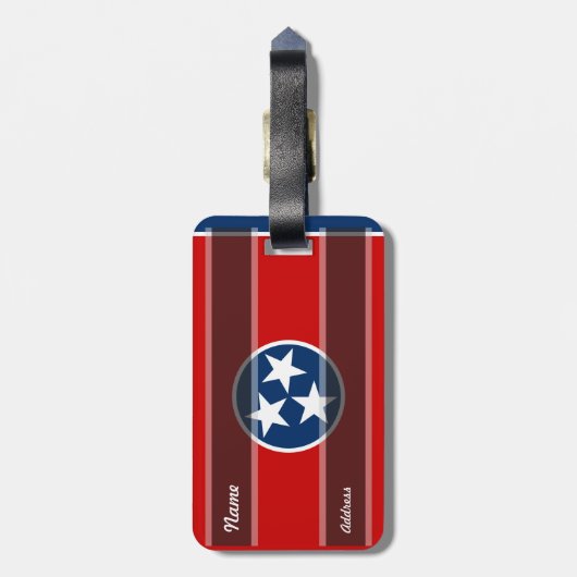 Tennessee State Flag Bagagelabel (Achterkant verticaal)