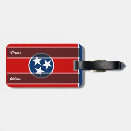 Tennessee State Flag Bagagelabel (Achterkant horizontaal)