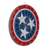 Tennessee State Flag Blue White Stars Dartbord (Voorkant Links)