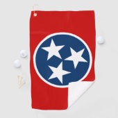 Tennessee State Flag Blue White Stars Golfhanddoek (Insitu)