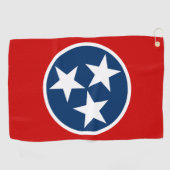 Tennessee State Flag Blue White Stars Golfhanddoek (Horizontaal)