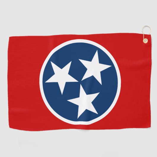 Tennessee State Flag Blue White Stars Golfhanddoek (Horizontaal)