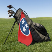 Tennessee State Flag Blue White Stars Golfhanddoek (Groen)