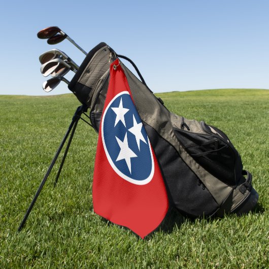 Tennessee State Flag Blue White Stars Golfhanddoek (Groen)