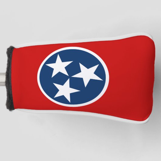 Tennessee State Flag Blue White Stars Golfheadcover (Voorkant)