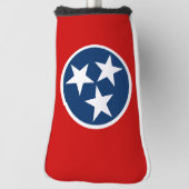Tennessee State Flag Blue White Stars Golfheadcover (Draai 90)