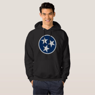 Tennessee State Flag Blue White Stars Hoodie
