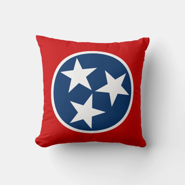 Tennessee State Flag Blue White Stars Kussen (Voorkant)