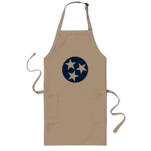 Tennessee State Flag Blue White Stars Lang Schort (Voorkant)