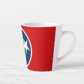Tennessee State Flag Blue White Stars Latte Mok (Rechts)