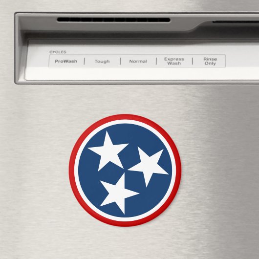Tennessee State Flag Blue White Stars Magneet (Insitu (Vaatwasser))
