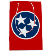 Tennessee State Flag Blue White Stars Medium Cadeauzakje (Voorkant)