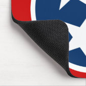 Tennessee State Flag Blue White Stars Muismat (Hoek)