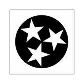 Tennessee State Flag Blue White Stars Rubberstempel (Afrduk)