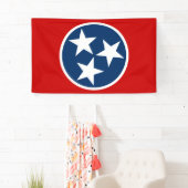 Tennessee State Flag Blue White Stars Spandoek (Insitu)