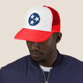 Tennessee State Flag Blue White Stars Trucker Pet (In situ)