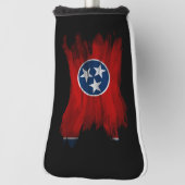 Tennessee state flag brush stroke, Tennessee flag Golfheadcover (Draai 90)