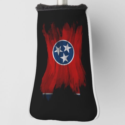 Tennessee state flag brush stroke, Tennessee flag Golfheadcover (Draai 90)