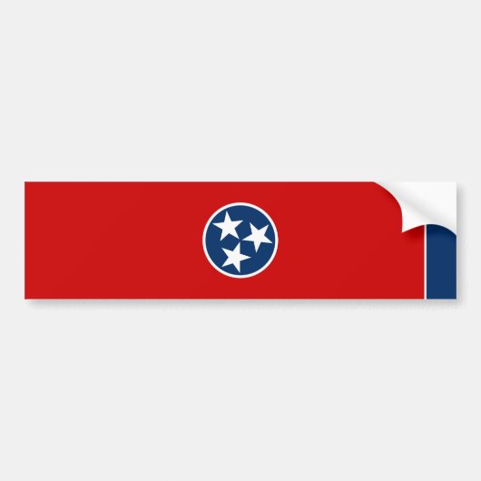 Tennessee State Flag Bumpersticker (Voorkant)