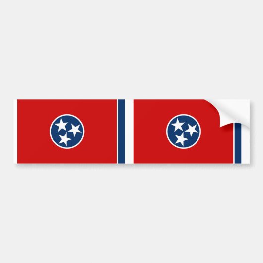 Tennessee State Flag Bumpersticker (Voorkant)
