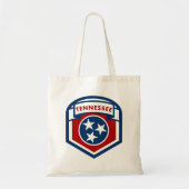Tennessee State Flag Crest Shield Style Tote Bag (Voorkant)