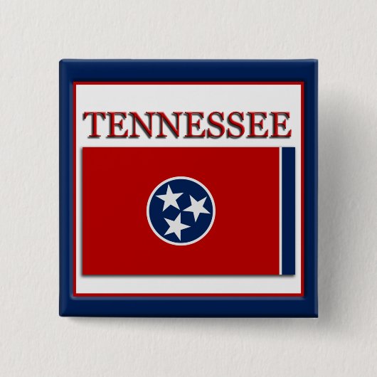Tennessee State Flag Design Button (Voorkant)