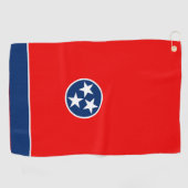 Tennessee State Flag Design on a Golfhanddoek (Horizontaal)