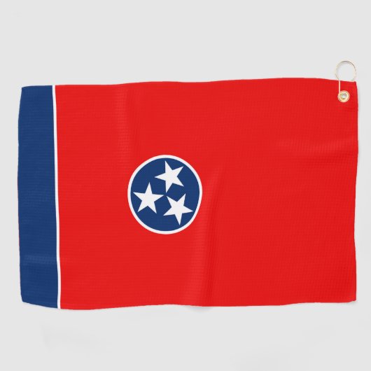 Tennessee State Flag Design on a Golfhanddoek (Horizontaal)