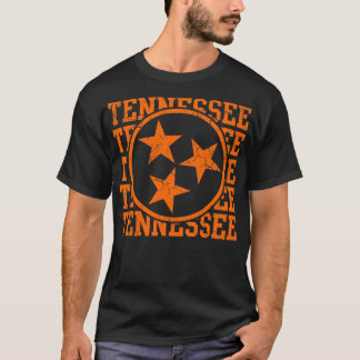 Tennessee State Flag Distress Graphic T-shirt