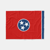 Tennessee State Flag Fleece Deken (Voorkant (Horizontaal))